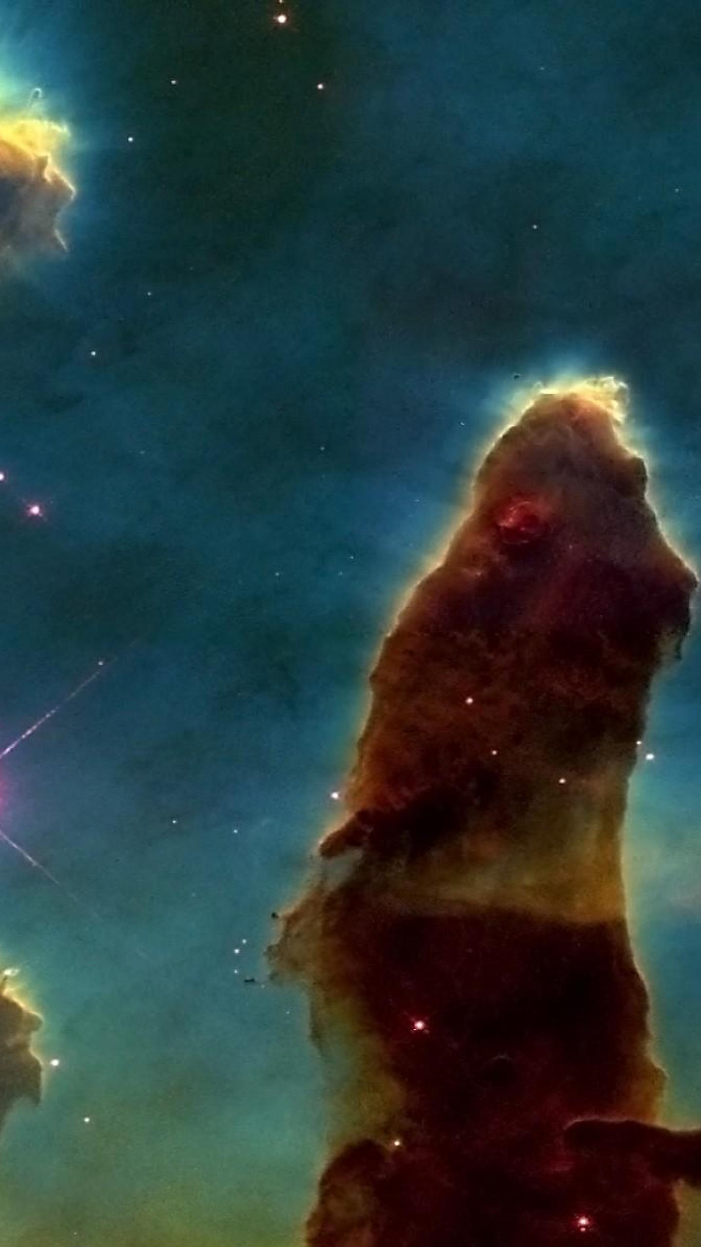 Nebula Space Pillars Of Creation HD Wallpaper Desktop
