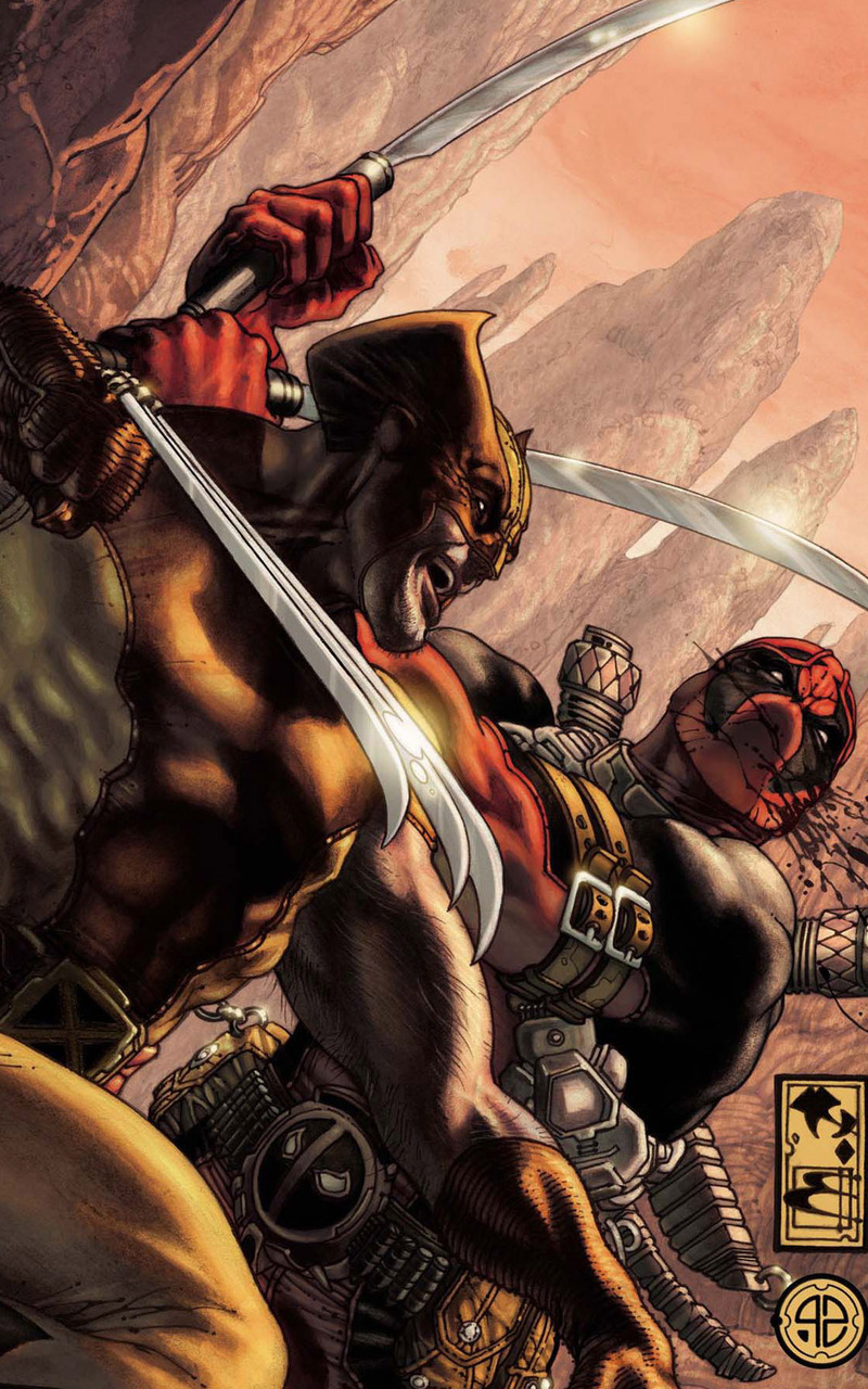 Wolverine Vs Deadpool Mobile Wallpaper