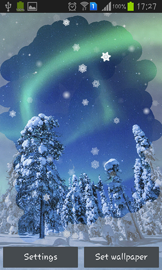 Aurora Winter Beautiful Live Wallpaper With Landscape And