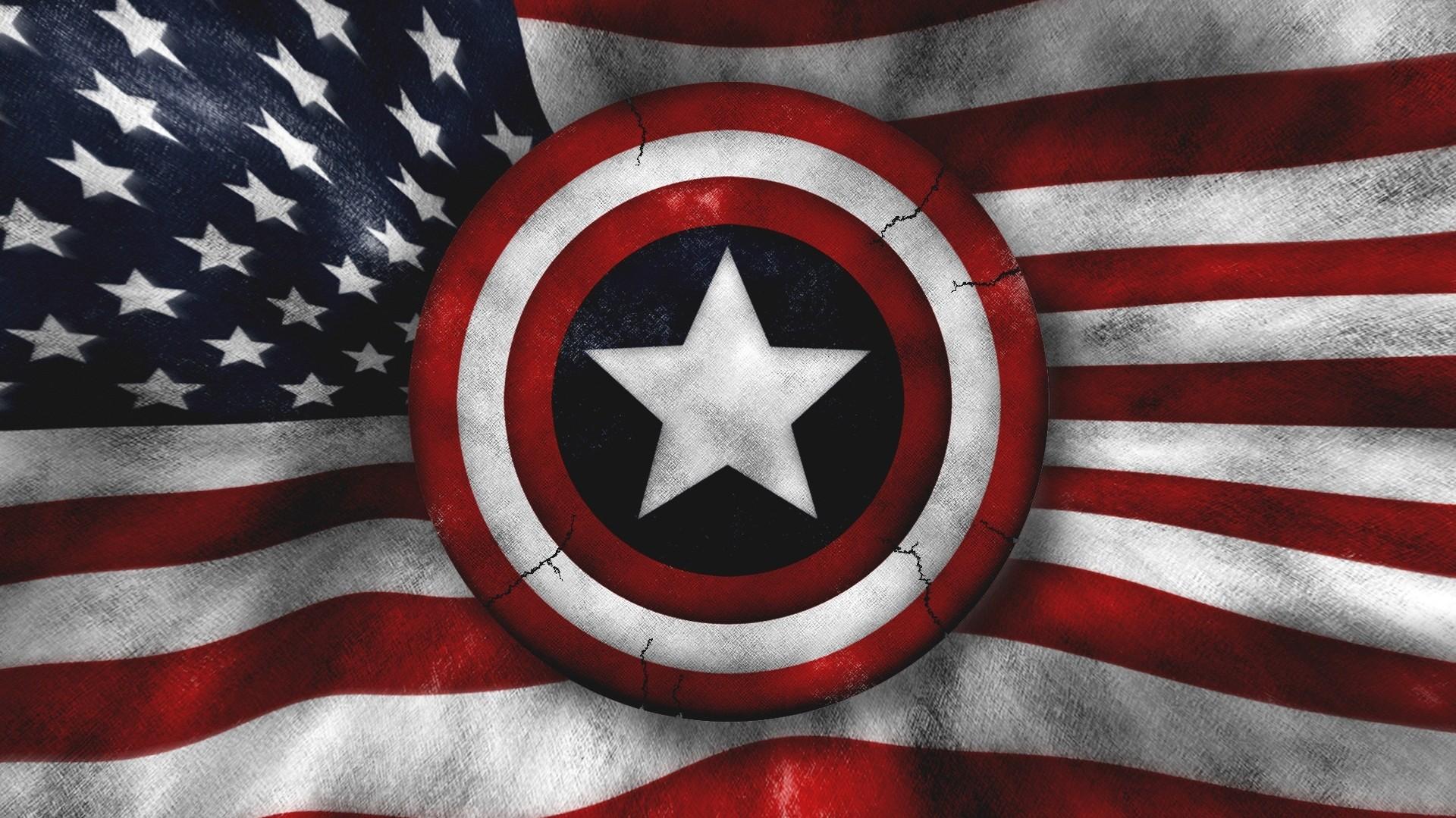 Army Military Captain America Flags Us Wallpaper
