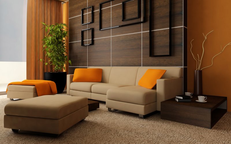  orange color living room wide image 0015 wallpaper   HD Wallpaper Hive