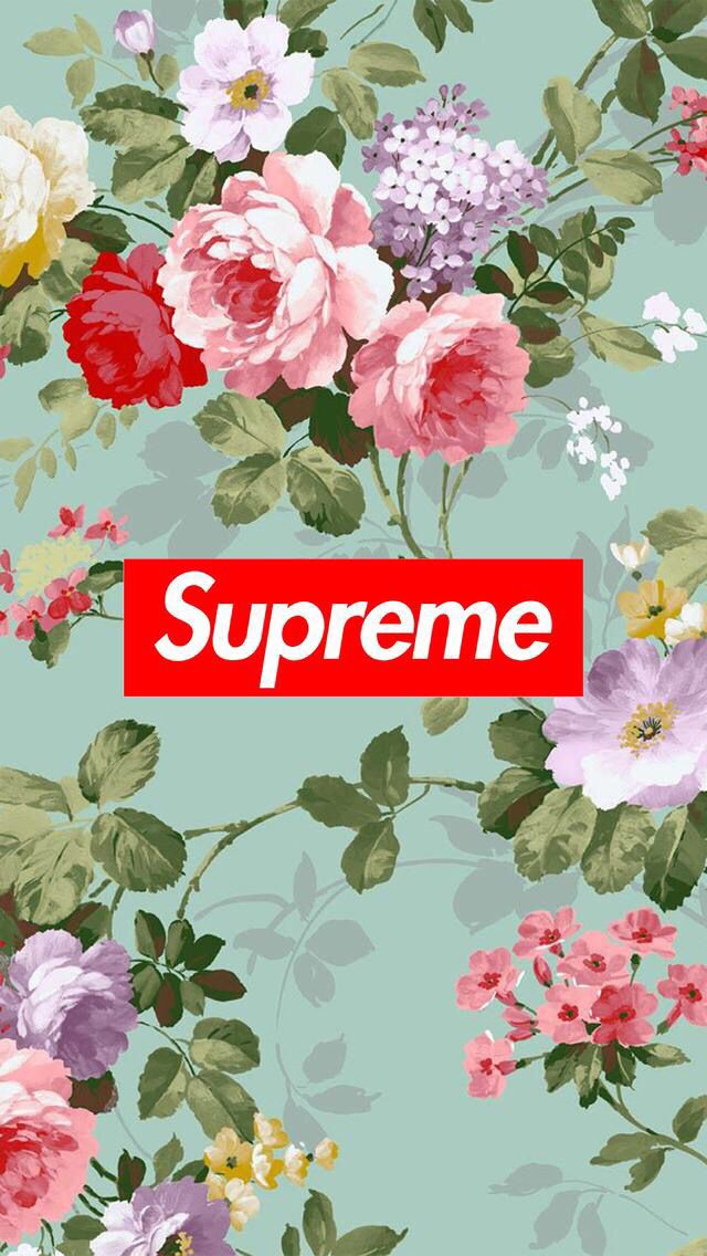 47 Supreme Floral Iphone Wallpaper On Wallpapersafari