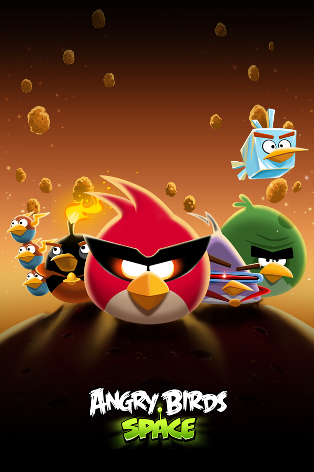 Angry Birds Space iPhone Wallpaper HD