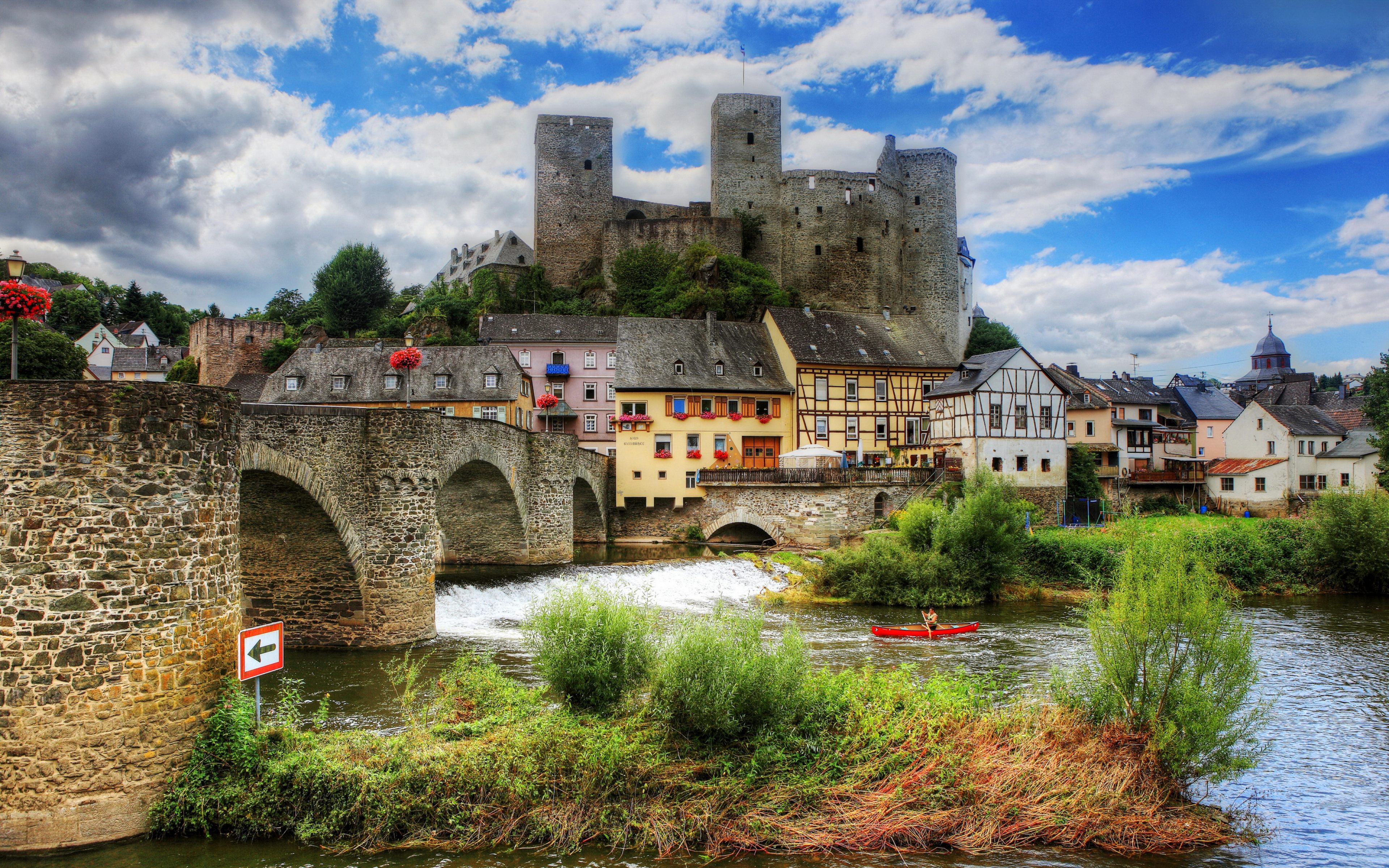 Runkel Germany Beautiful Landscape 4k Wallpaper In High