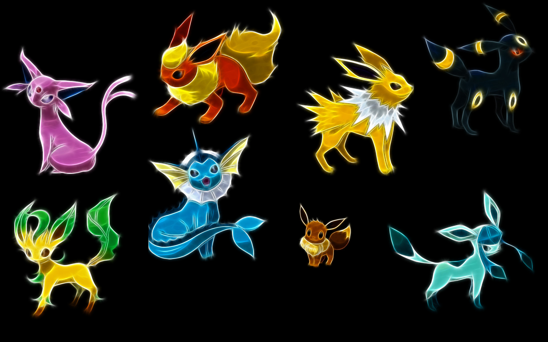 Cute Eevee Evolutions Wallpaper