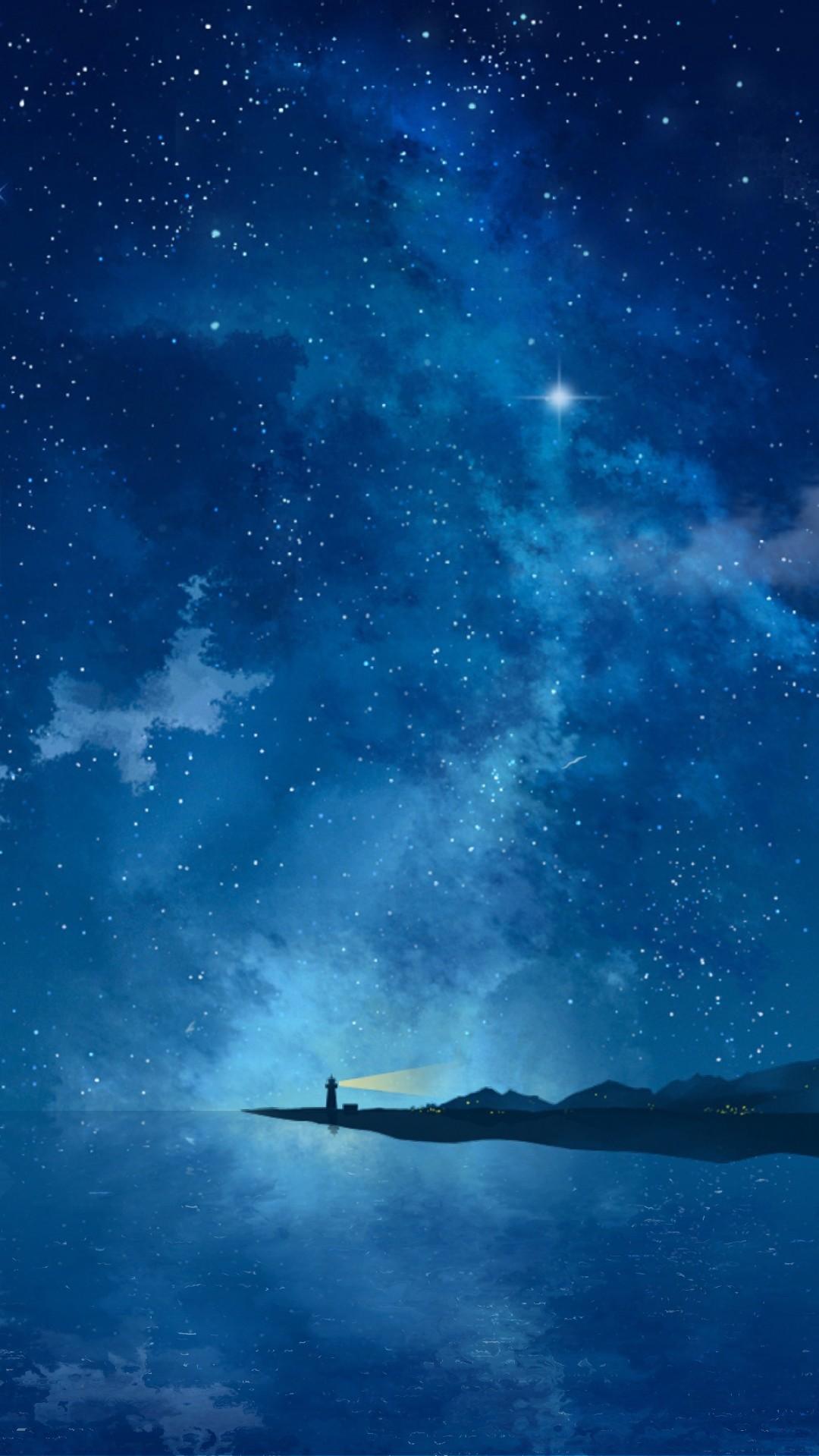 Girl And Starry Sky Live Wallpaper - Live Wallpaper