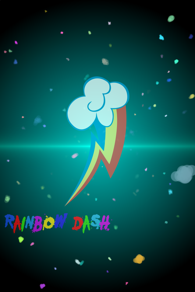 Rainbow Dash iPhone Wallpaper By Midnighthuntsman