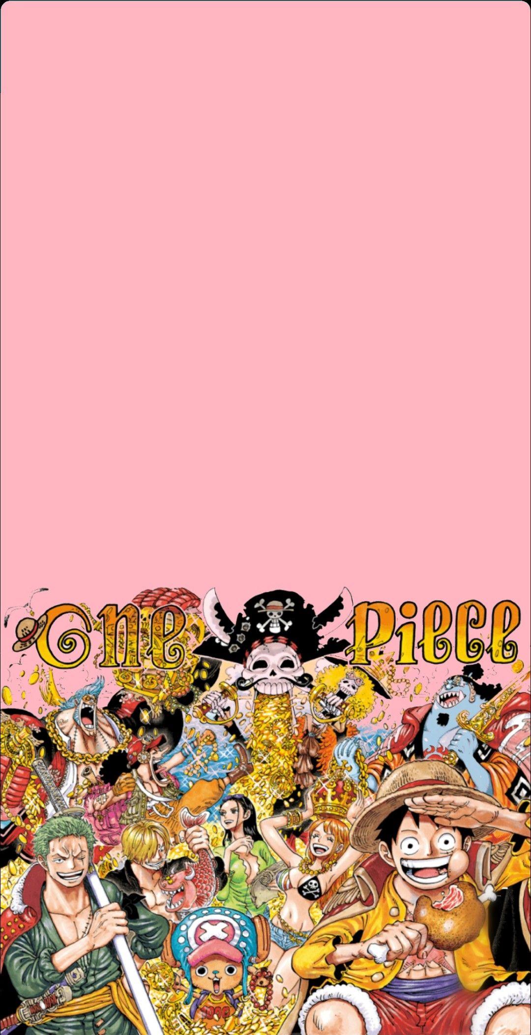 One Piece Wallpaper iPhone Manga Pink
