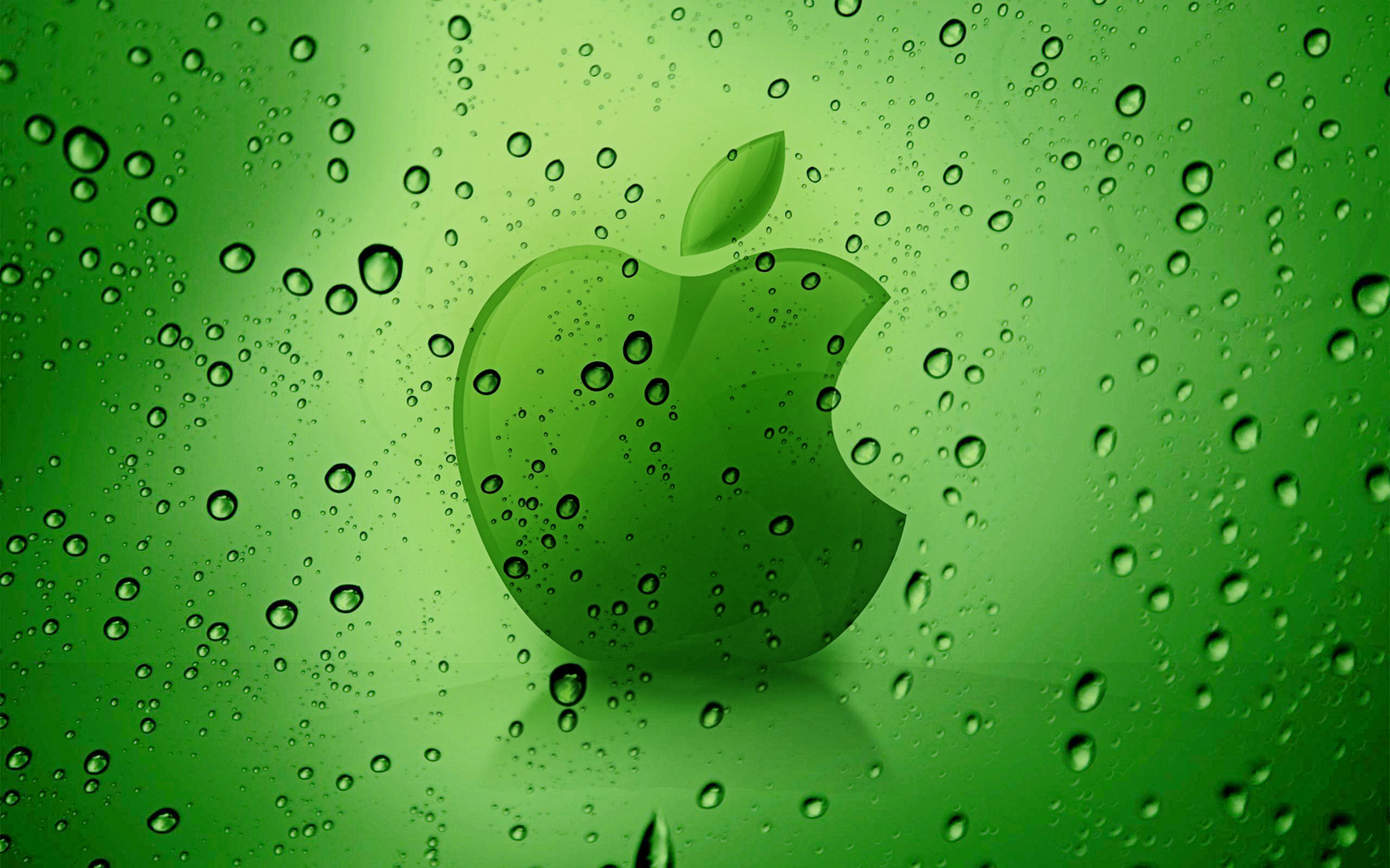 Green Apple Background Wallpaper
