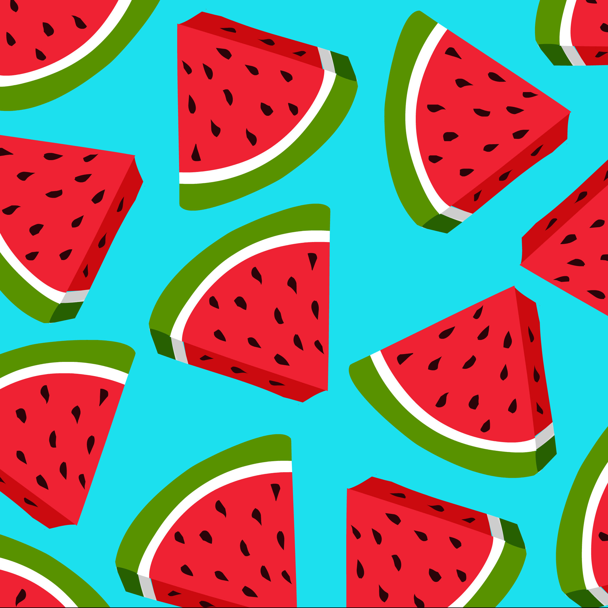 Watermelon Colored Pattern Wallpaper