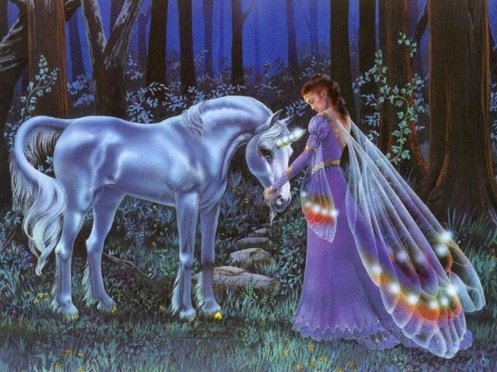 Fairy And The Unicorn Fairies HD Wallpaper Fine Wallpaper