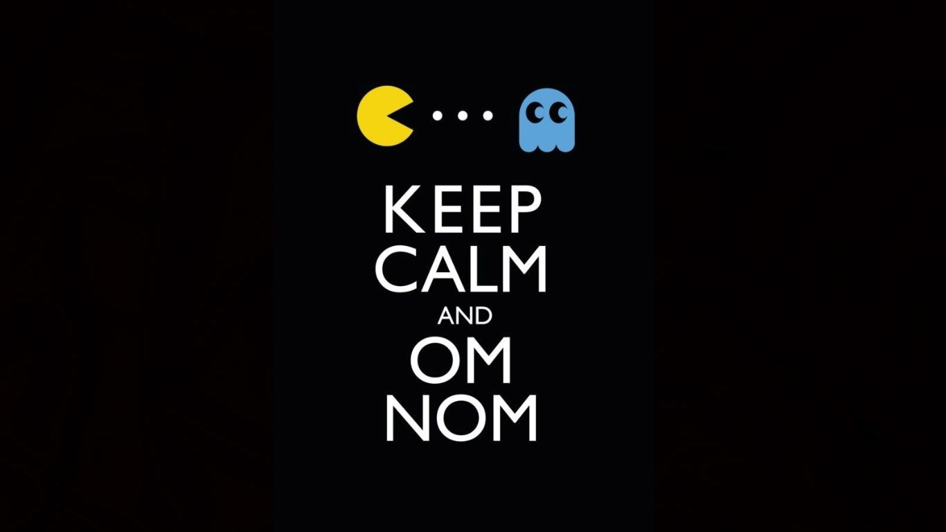 Keep Calm And Om Nom Puter Wallpaper Desktop Background
