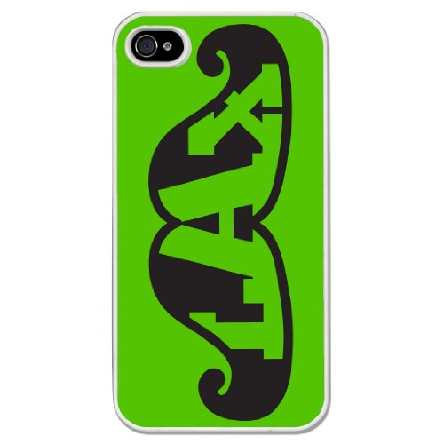 Lacrosse Lax Stache iPhone Case With Green Background
