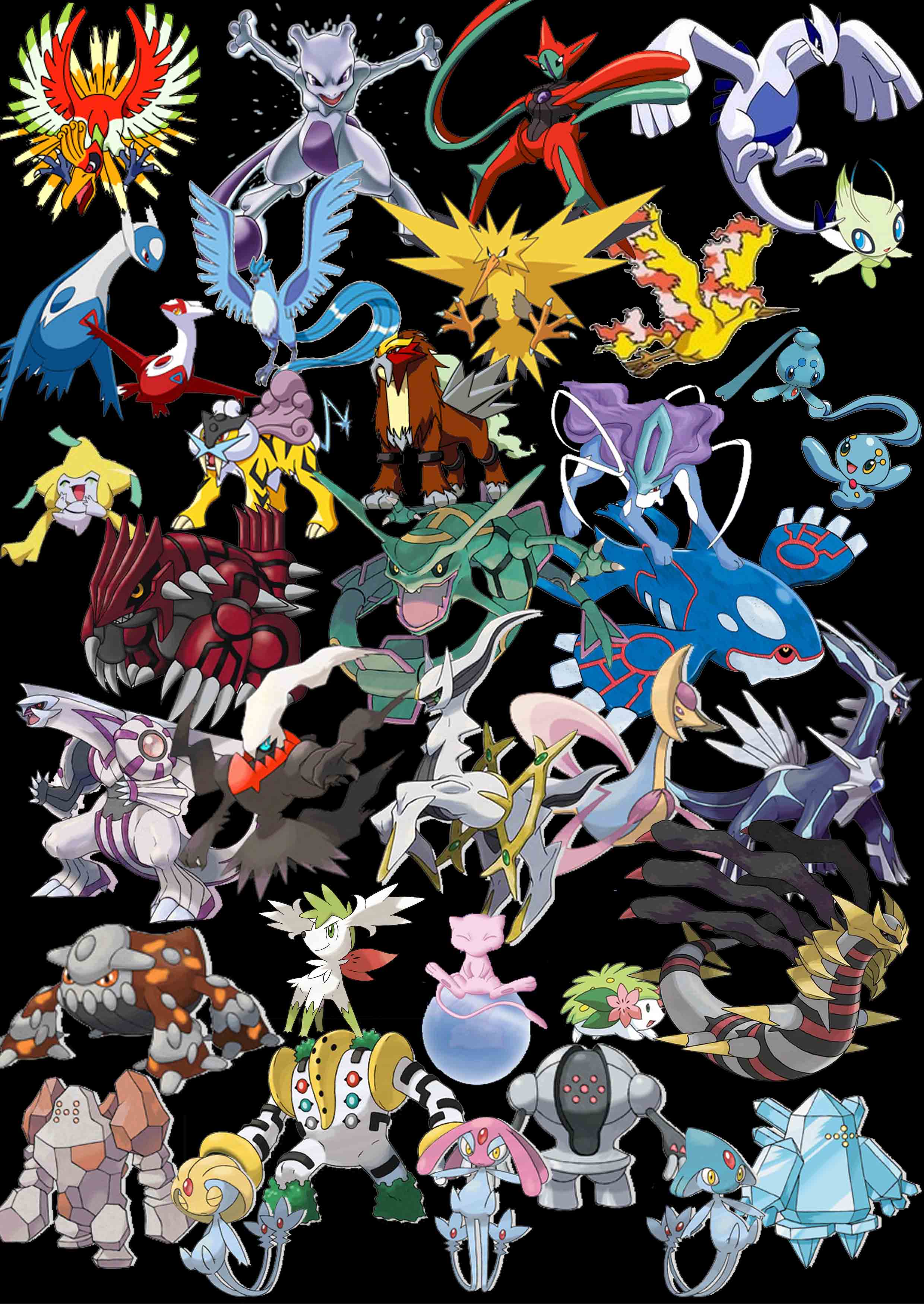 All Legendary Pokemon Wallpaper WallpaperSafari