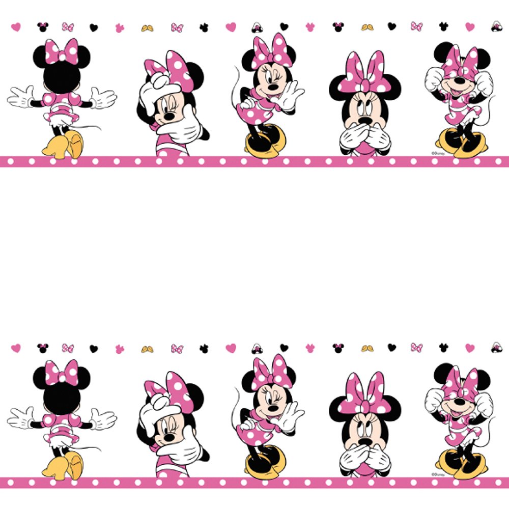Official Disney Minnie Mouse Childs Nursery Wallpaper Border MN3502 2