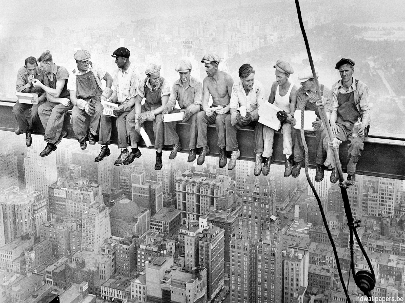 Lunch Atop A Skyscraper Wallpaper Charles C Ebbets Photography