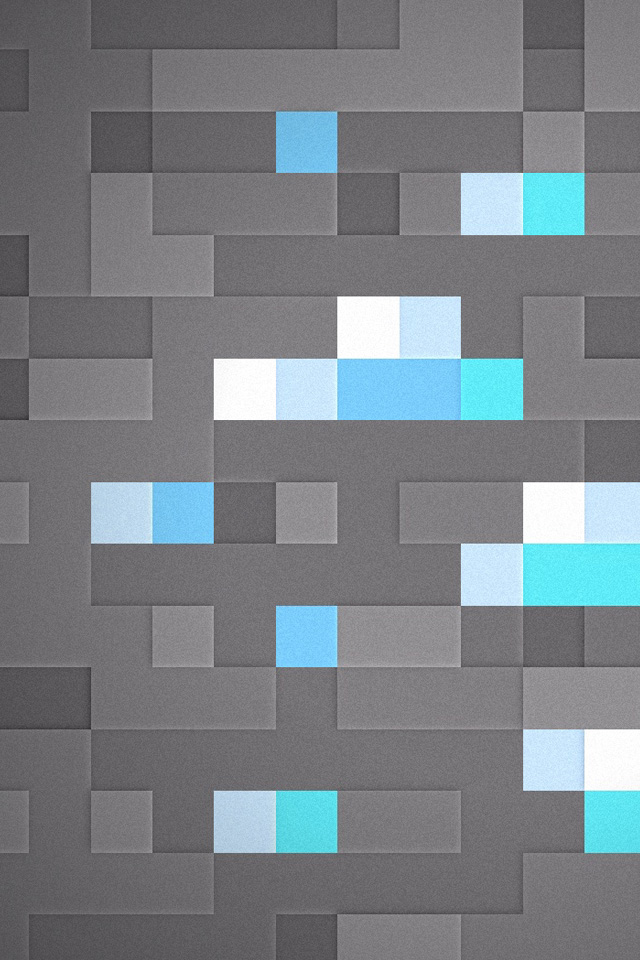 Minecraft Diamonds iPhone 4s Wallpaper