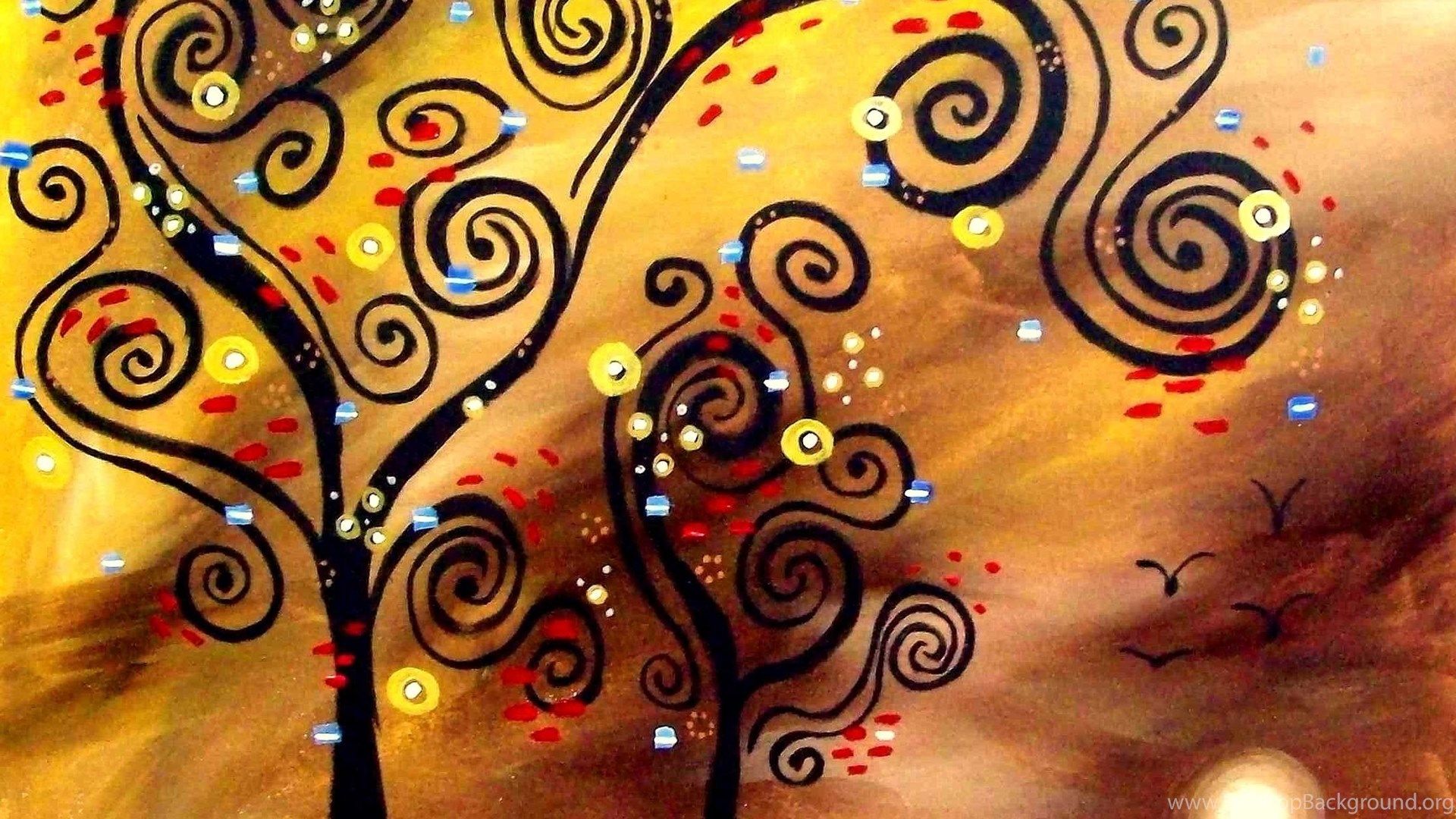 Contemporary Art Wallpaper On
