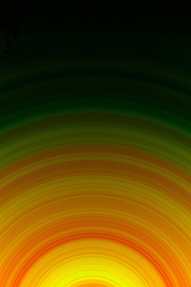 Cool Yellow Circles iPhone Wallpaper HD 3gs