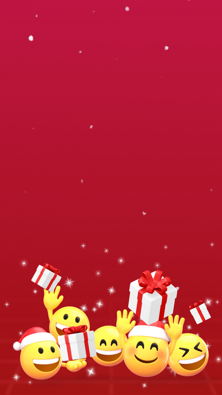 3D Santa emoticon iPhone wallpaper Free Editable Design rawpixel