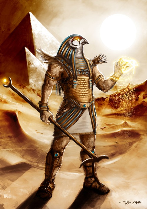 Egyptian God Wallpaper Horus By Yigitkoroglu Well