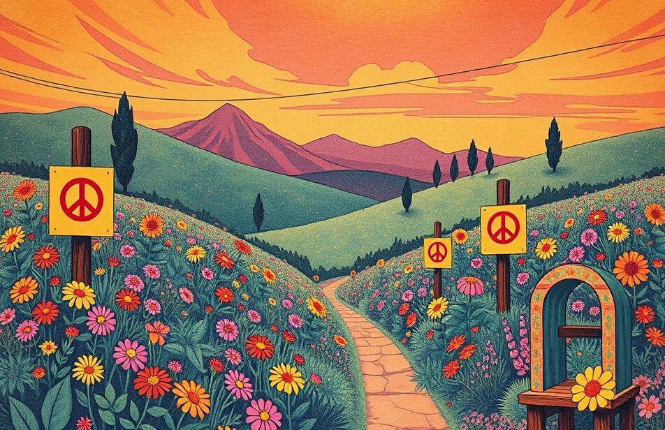 Vintage Hippie Aesthetic Wallpaper