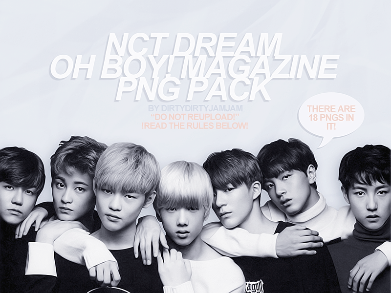 Pngs Nct Dream Oh Boy Magazine Png Pack By