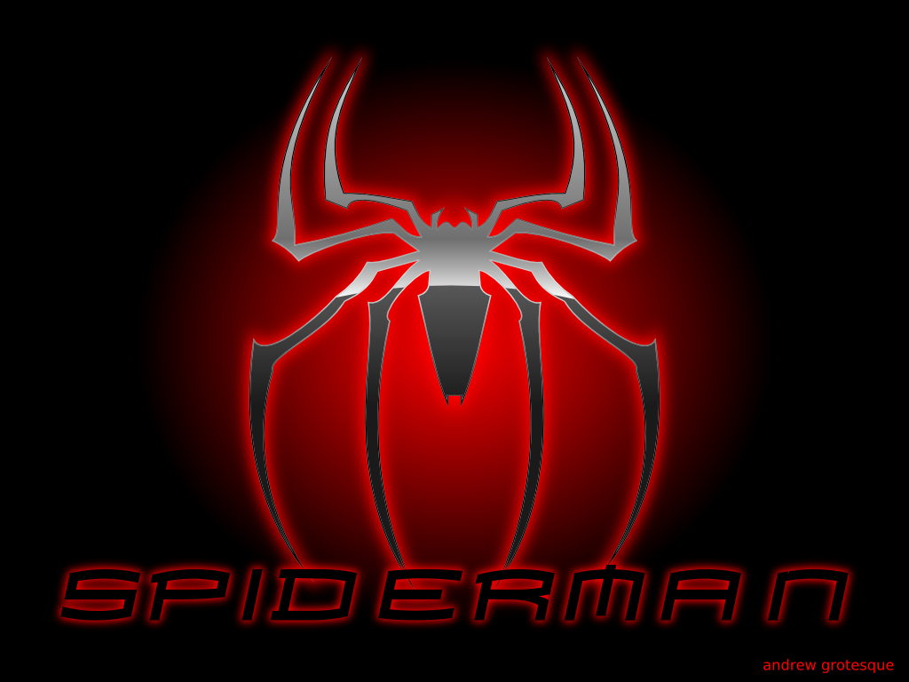 Black Spider Man Logo