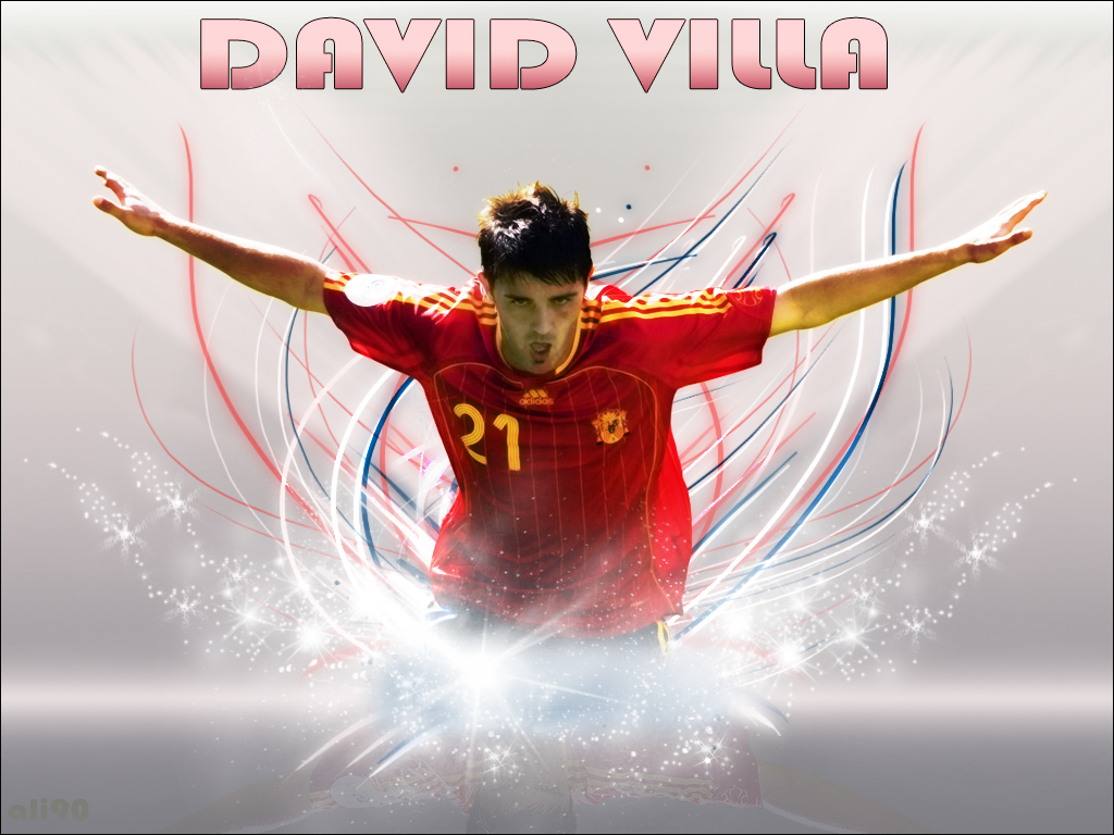 David Villa Striker Wallpaper Football HD