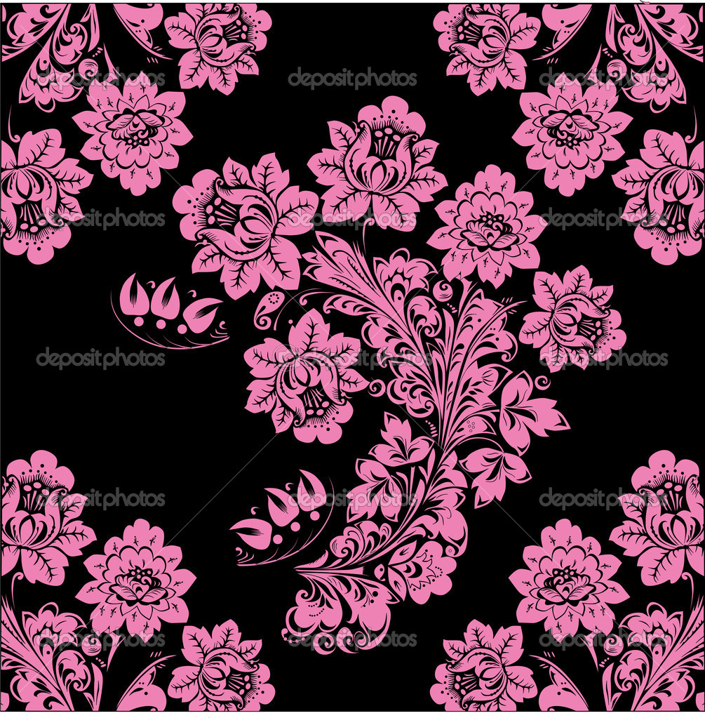 Pink And Black Flower Background Image Pictures Becuo