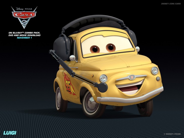 Luigi Disney Pixar Cars Desktop Wallpaper For iPhone 5 Wallpaper 728x546