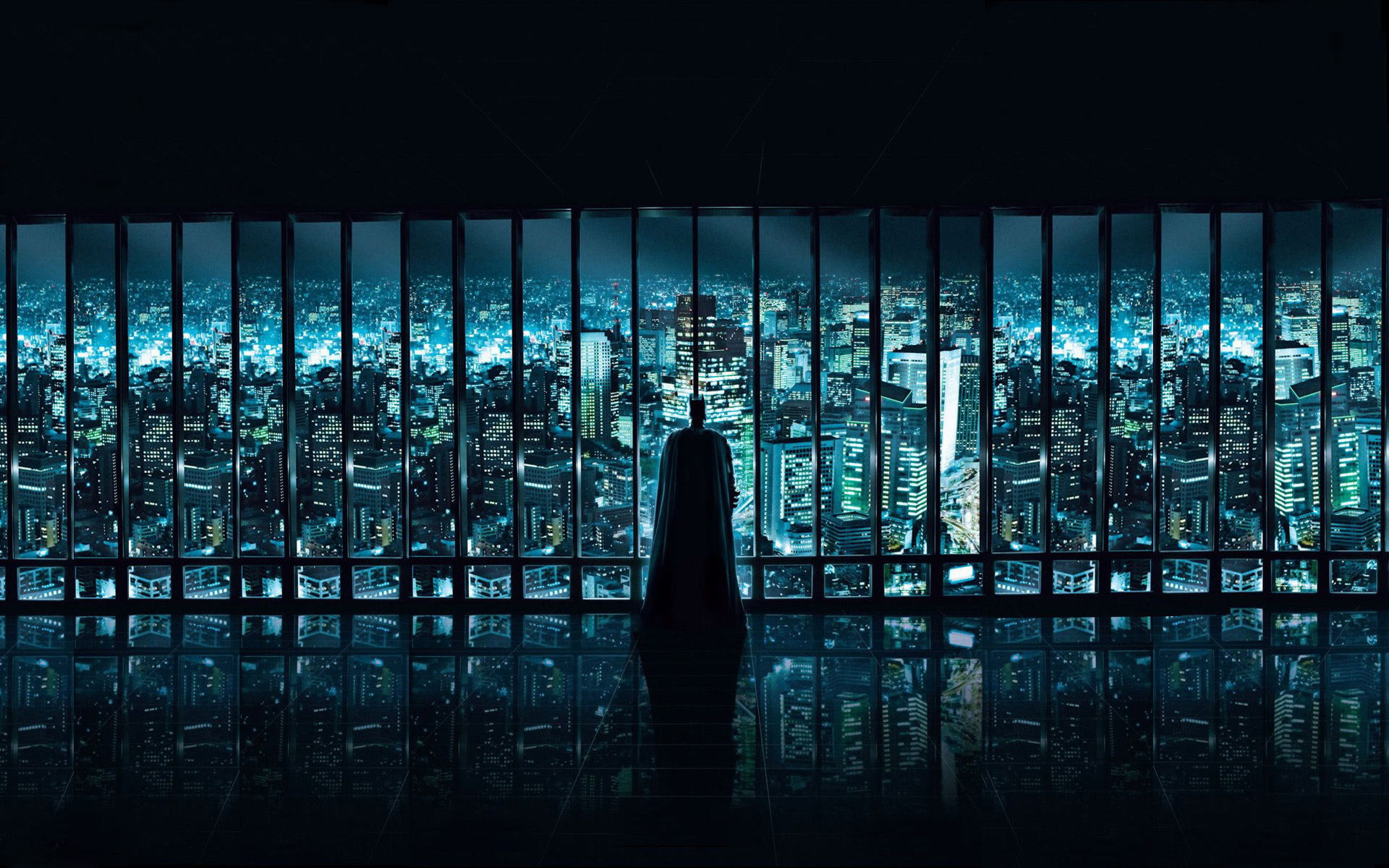 batman watching over gotham city movie wallpaper 1920x1200 3633