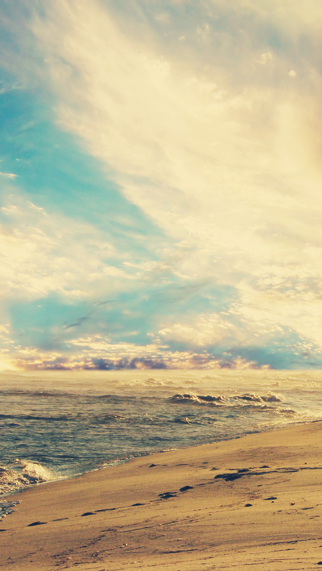 Sunset Beach iPhone Wallpaper