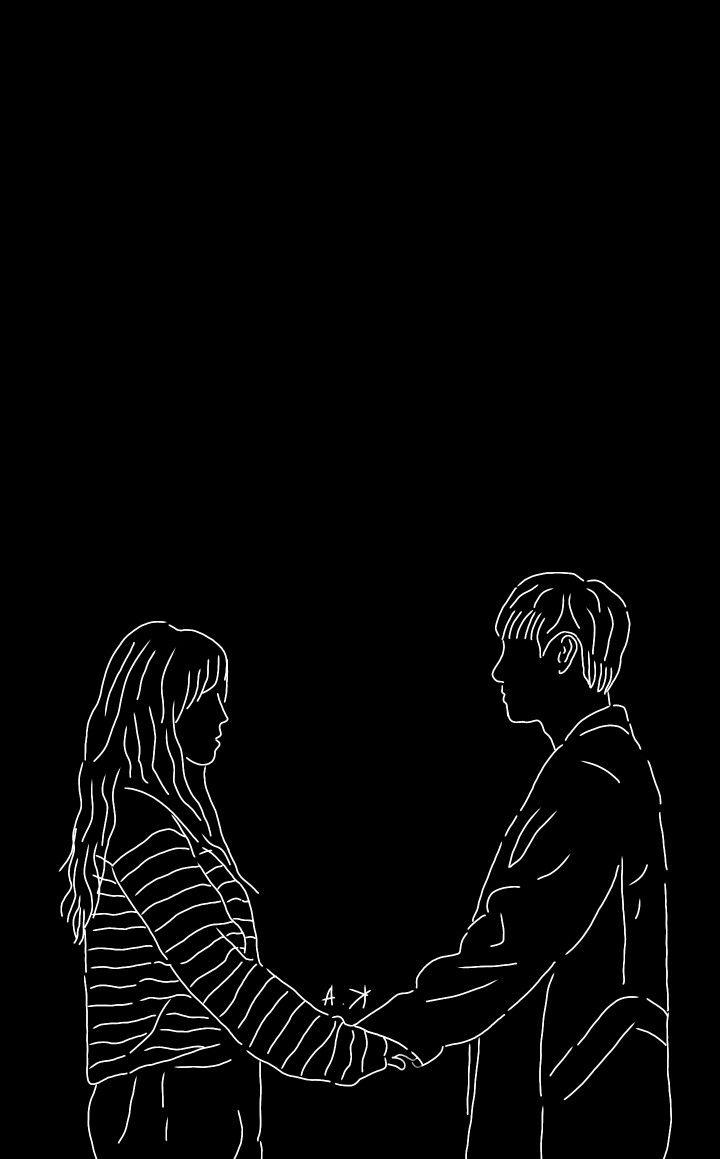 Kdrama You Are My Spring Line Art Black And White Drawing
