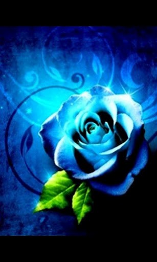 Bigger Blue Rose 3d Live Wallpaper For Android Screenshot