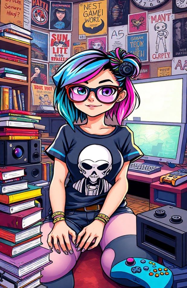 Geek Girl Wallpaper