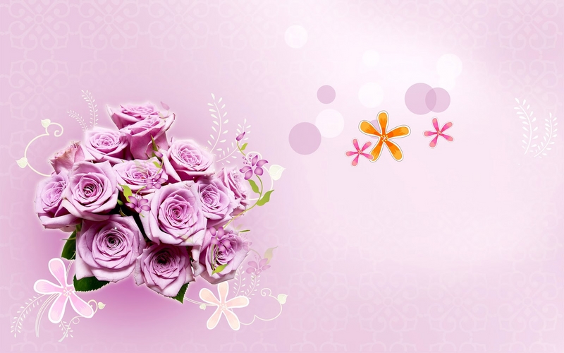 Wedding Background HD Flowers Wallpaper