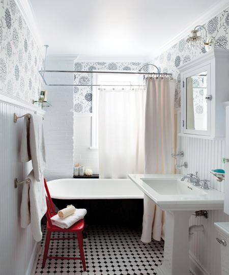 Black Clawfoot Tub Cottage Bathroom House Home