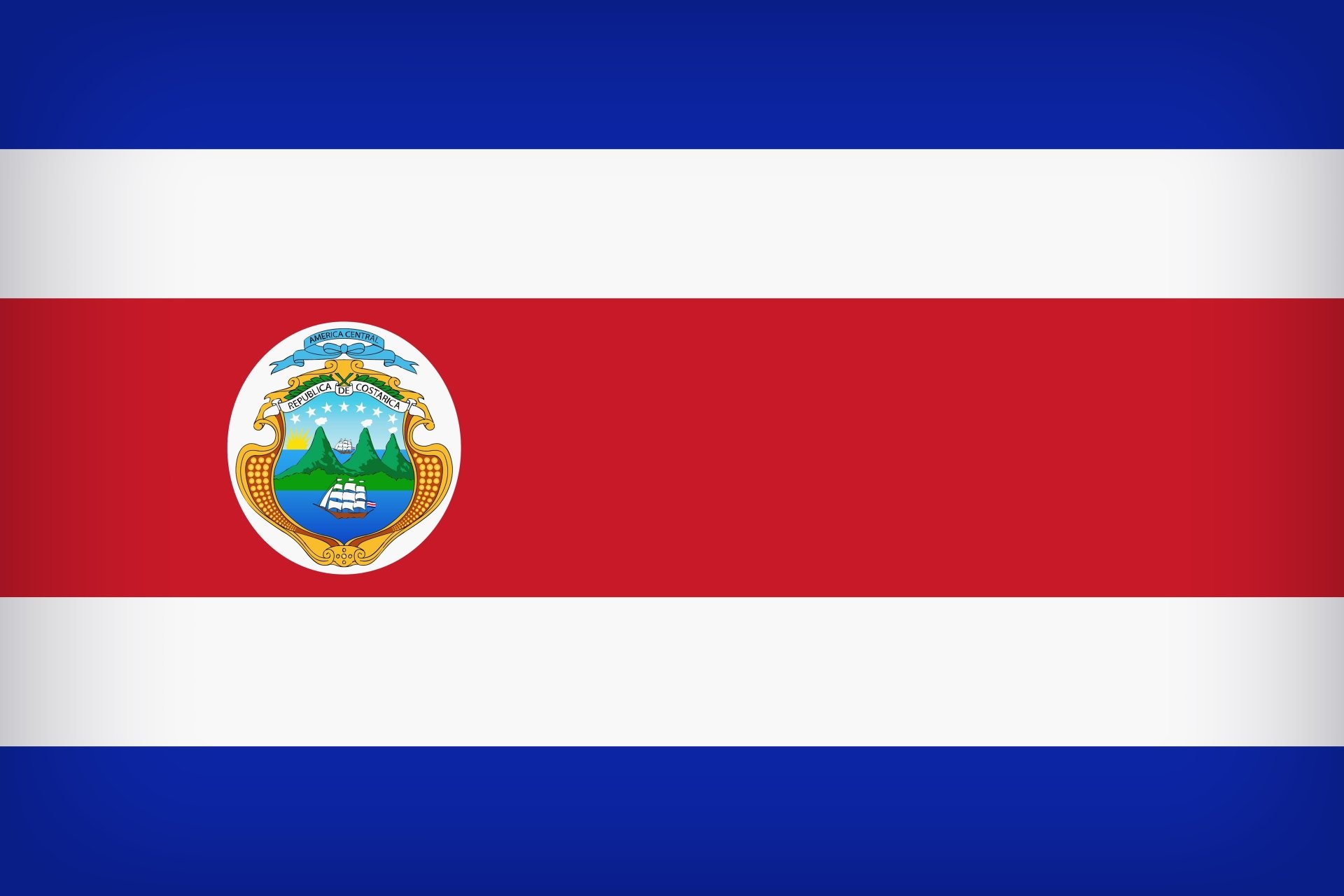 Flag Of Costa Rica HD Wallpaper Background Image