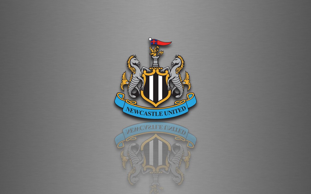 Newcastle United Football Logo Reflection Stock Photos