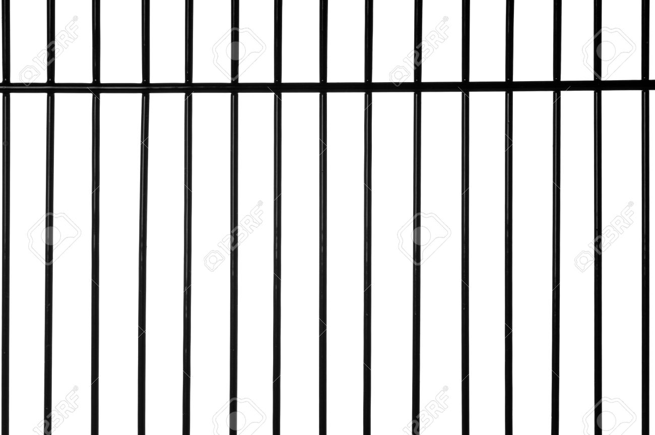 Black Metal Bars With White Background Stock Photo Picture And