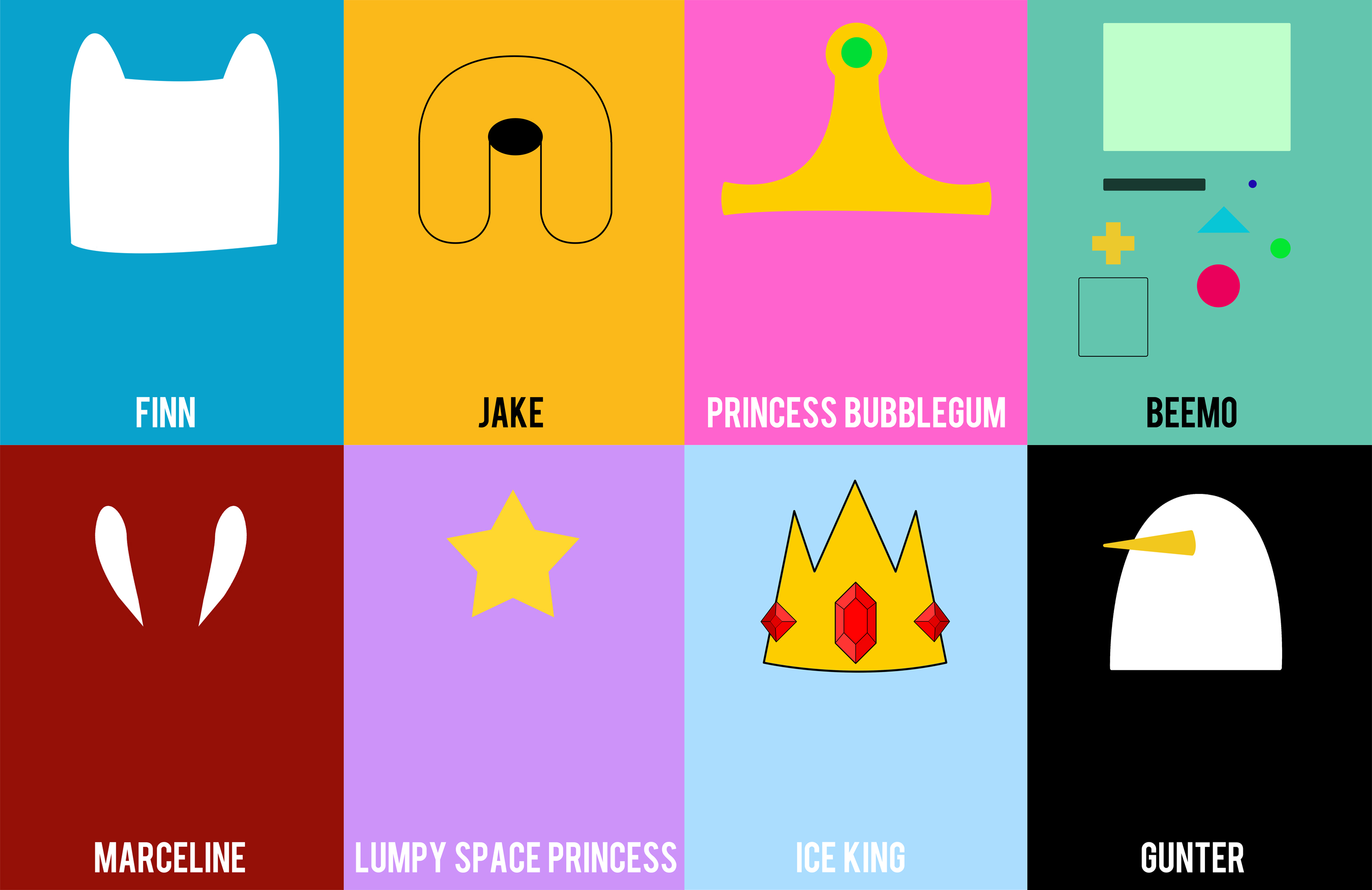 Adventure Time Minimalistic By Thegonff
