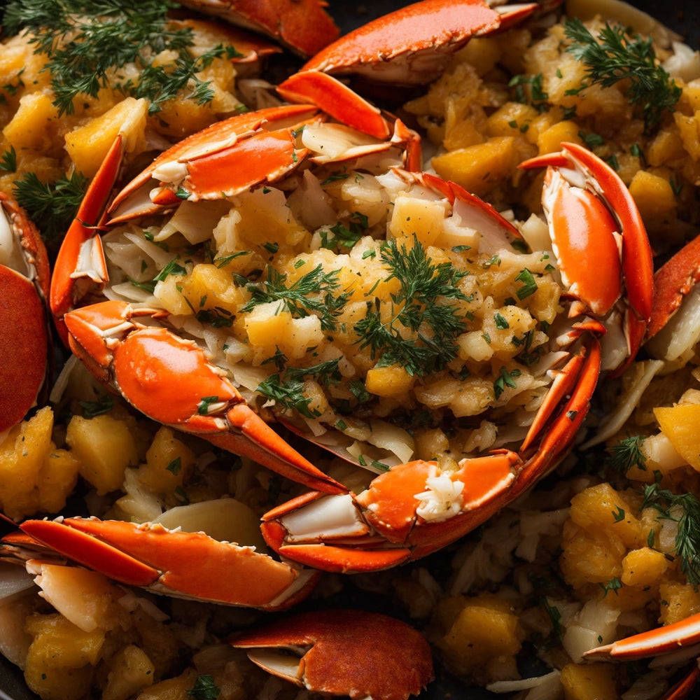 Cooking Dungeness Crab Clusters Wallpaper
