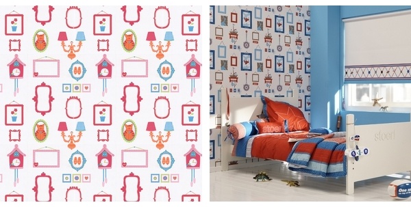 We Like The Idea Of This Frame Print Wallpaper With Room To Let Kids