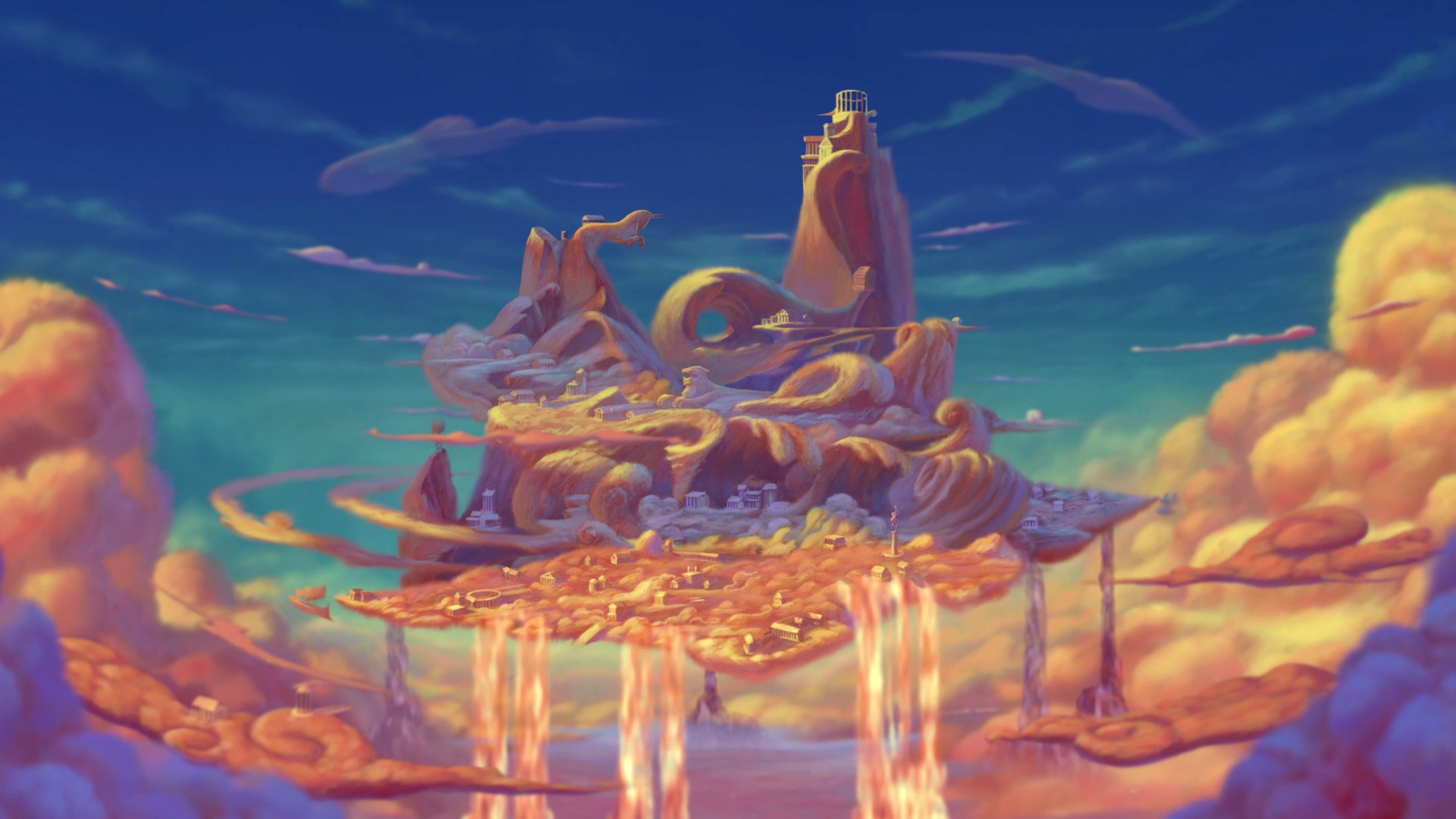 Hercules Mt Olympus Disney Screen Caps And Background