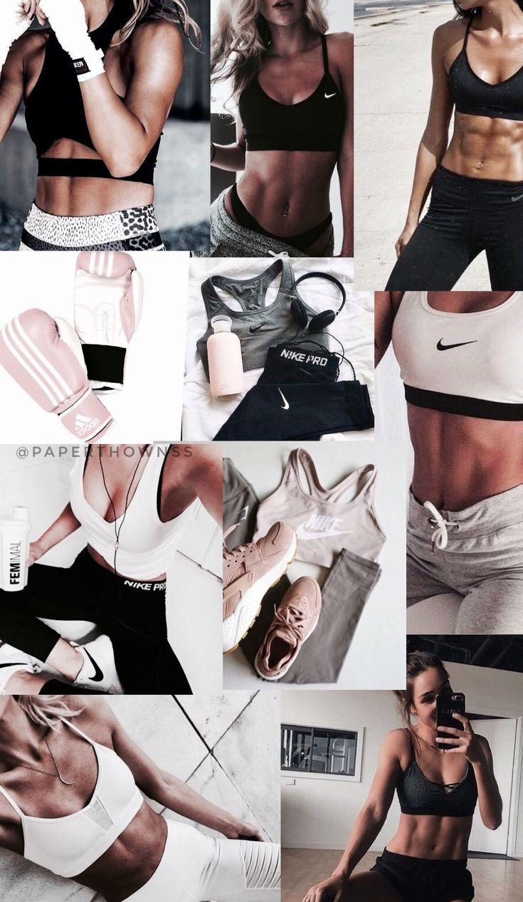 Sport Collage Wallpaper By Paperthownss Workout Aesthetic