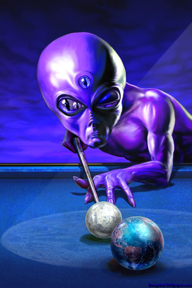 3d Alien Snooker iPhone Wallpaper Gallery Photo