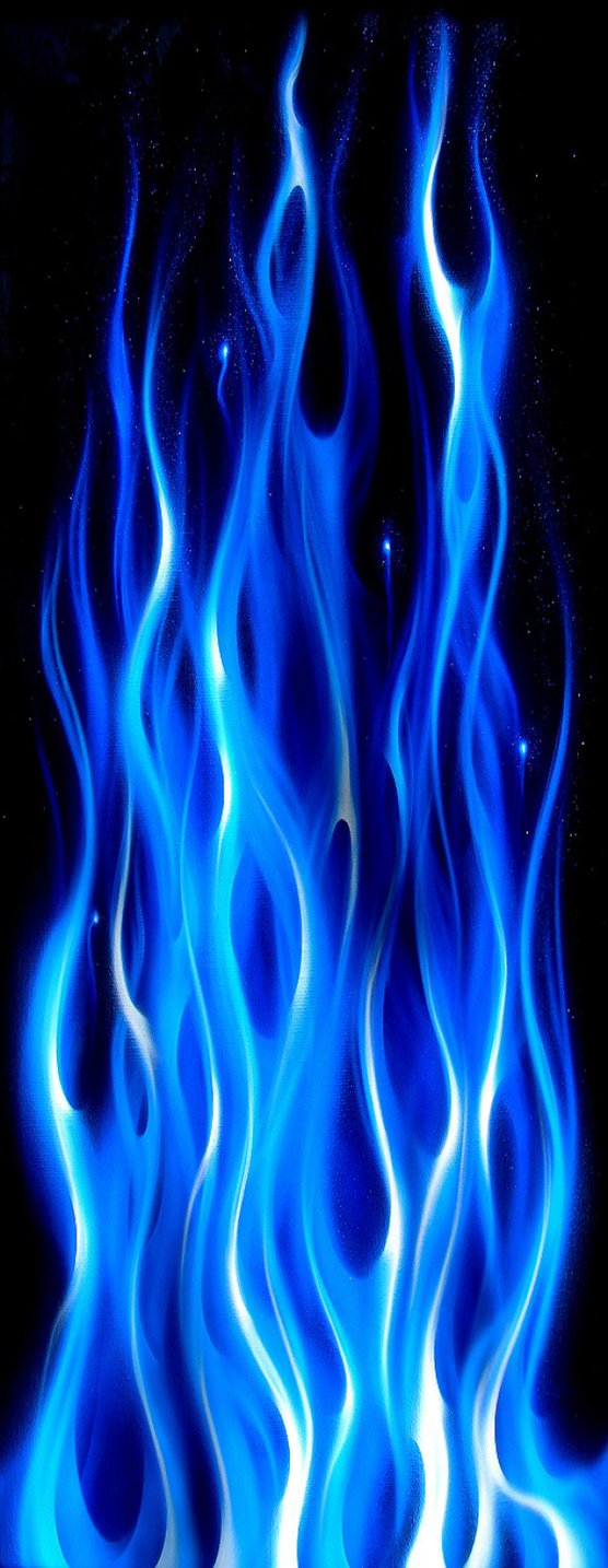 Blue Flames Custom Background by The Mad Pride on