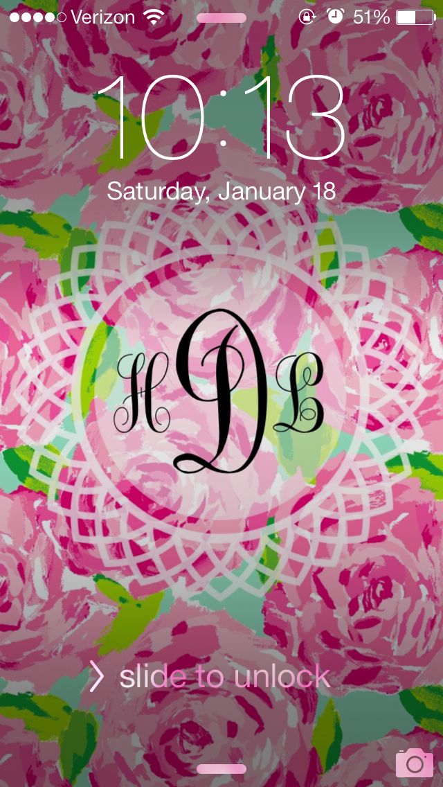 Monogrammed Background By Haley D Love It Made With