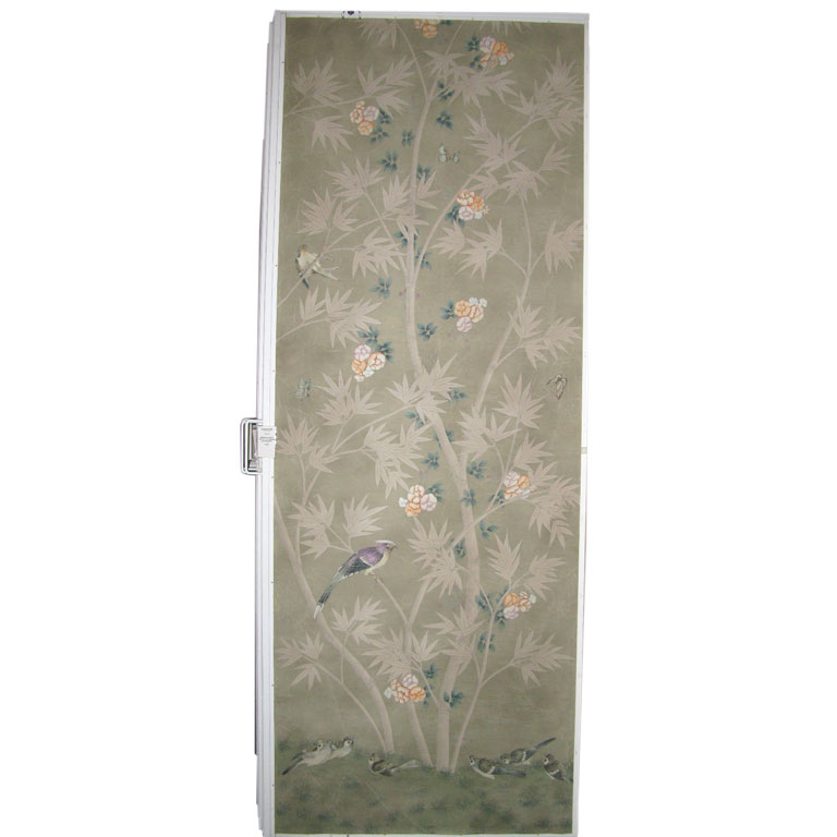 Chinoiserie Chic Framed Chinoiserie Wallpaper Panels